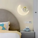 Romantische Maan Wandlamp Voor Kind Kids Slaapkamer Bed Indoor Verlichting Dier Cartoon Engel Meisje Beer Muur 132596b7 c48d 4802 8b44 02045e798a9f