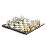 RomeFiguresMetalChessSetwithWalnutPatternedWoodChessBoardSculpturesandStatues-Homeko2 RomeFiguresMetalChessSetwithWalnutPatternedWoodChessBoardSculpturesandStatues Homeko2
