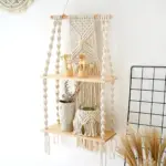 RopeCraftDoubleWoodHangingShelf-Homeko1 RopeCraftDoubleWoodHangingShelf Homeko1