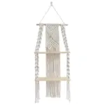 RopeCraftDoubleWoodHangingShelf-Homeko6 RopeCraftDoubleWoodHangingShelf Homeko6