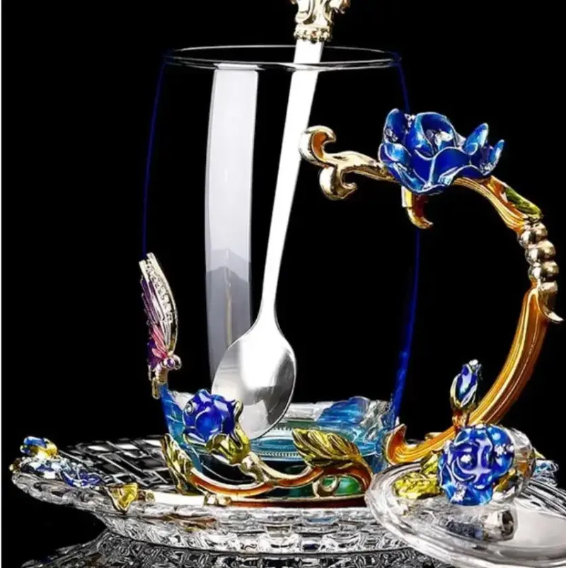 Rosace Handcrafted Tea Set Decorfaure