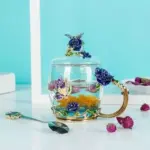 Rosace Handcrafted Tea Set Decorfaure