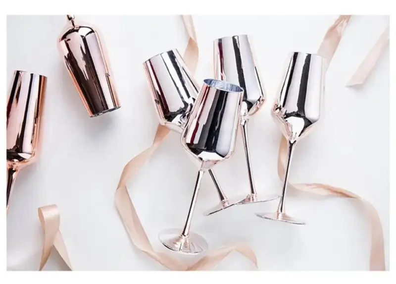Rose Gold Champagne Flutes Decorfaure