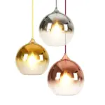 RoseGoldGlassCeilingChandelierLEDColorfulLightingBedroomLampDecorative Homeko5