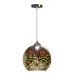 RoseGoldGlassCeilingChandelierLEDColorfulLightingBedroomLampDecorative Homeko8