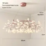 RoseGoldNordicChandelierArtLightingHanginglivingRoomRestaurantKitchenFireflyLampBranchRound-Homeko11 RoseGoldNordicChandelierArtLightingHanginglivingRoomRestaurantKitchenFireflyLampBranchRound Homeko11