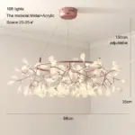 RoseGoldNordicChandelierArtLightingHanginglivingRoomRestaurantKitchenFireflyLampBranchRound-Homeko12 RoseGoldNordicChandelierArtLightingHanginglivingRoomRestaurantKitchenFireflyLampBranchRound Homeko12