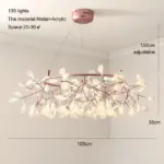 RoseGoldNordicChandelierArtLightingHanginglivingRoomRestaurantKitchenFireflyLampBranchRound-Homeko13 RoseGoldNordicChandelierArtLightingHanginglivingRoomRestaurantKitchenFireflyLampBranchRound Homeko13
