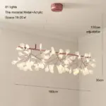 RoseGoldNordicChandelierArtLightingHanginglivingRoomRestaurantKitchenFireflyLampBranchRound-Homeko9 RoseGoldNordicChandelierArtLightingHanginglivingRoomRestaurantKitchenFireflyLampBranchRound Homeko9