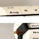 RotatingWheelRetroWoodenCalendar4