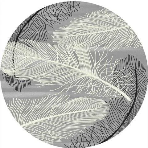 Round Vintage Premium Rug Carpet Living Room Decoration Washable for Lounge Non-slip - Homeko