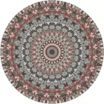 RoundVintagePremiumRugCarpetLivingRoomDecorationWashableforLoungeNon slip Homeko12