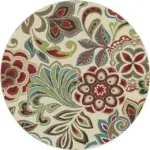 RoundVintagePremiumRugCarpetLivingRoomDecorationWashableforLoungeNon slip Homeko14