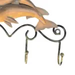 Rustic Dolphin Key Holder Coastal Charm