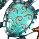 Rustic Turtle Key Hanger Coastal Rustic Decor