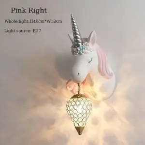 Unicorn Pink & Blue Wall Lamp