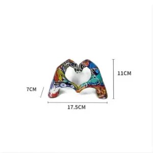 Love Heart Sculpture with Hands