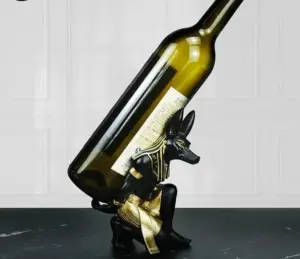 Wine Holder - Sculpture Rack - Anubis - Egyptian God