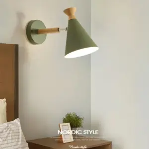 Norm Wood Metal Wall Lamp Sconce