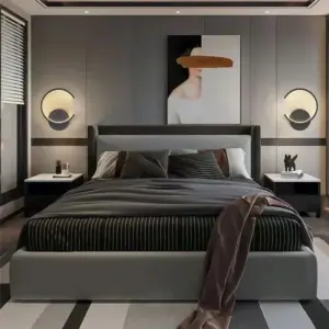 Wall Sconce LED Lamps Minimalist Semicircular Aluminum