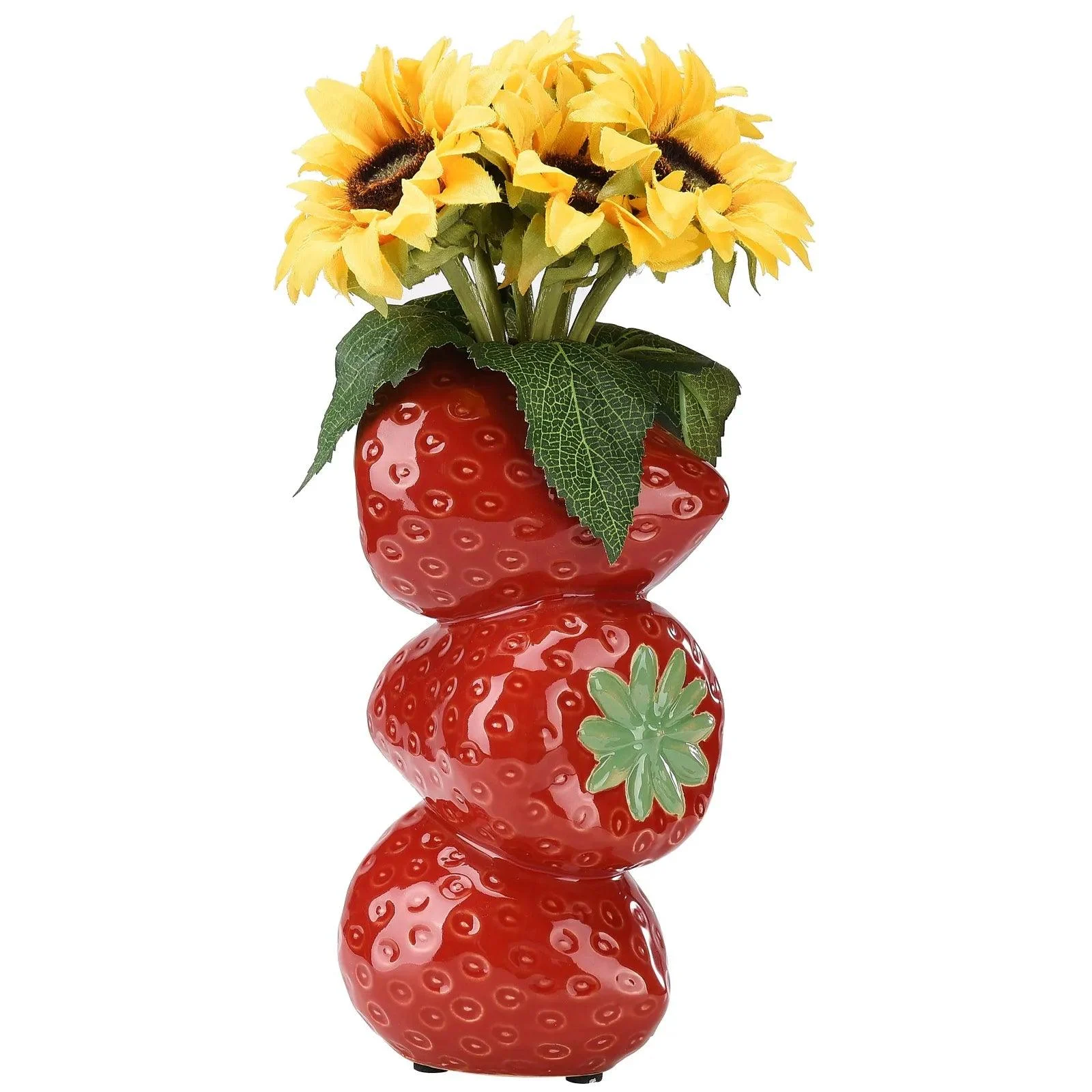 Strawberry Vase Ceramic Artificial Fruit - ISTANBULLU LTD