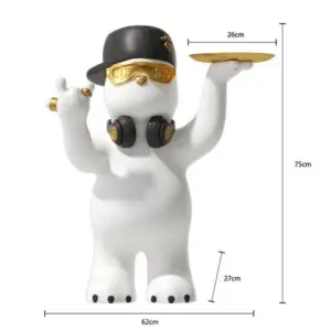 Rapper Bear Statue