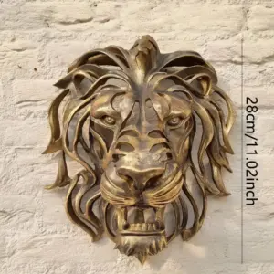Lion Head Wall Sculpture