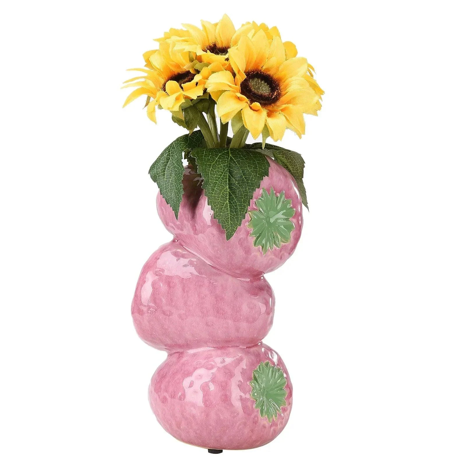 Strawberry Vase Ceramic Artificial Fruit - ISTANBULLU LTD