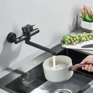 Wall Mounted Kitchen Faucet and Bathroom Faucet Stainless Steel