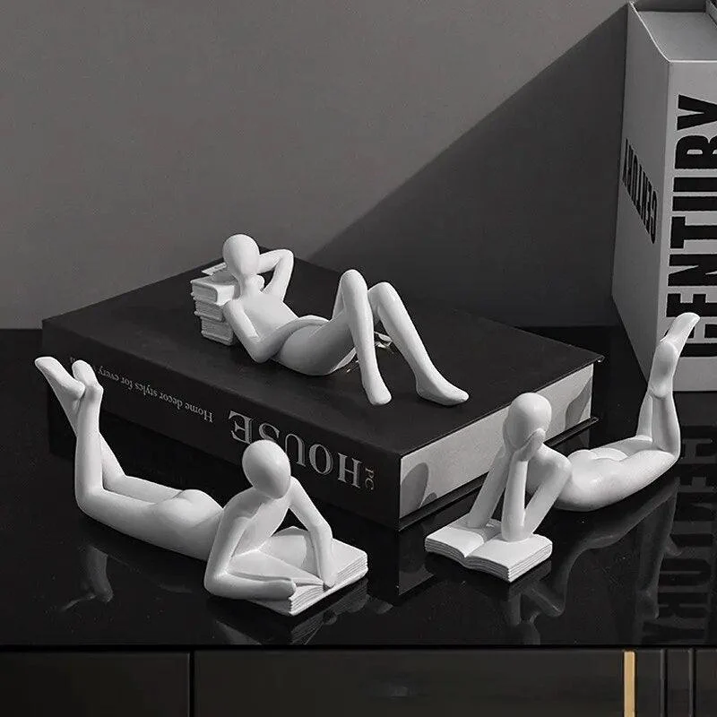 Thinker Reading Sculptures - ISTANBULLU LTD