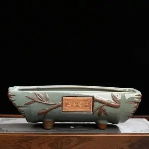 Vintage Ceramic Succulent Pot: Timeless Elegance for Home Decor