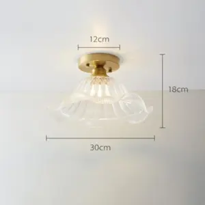 Homeko Glass Semi Flush Ceiling Lights