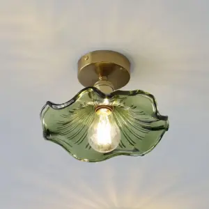 HibiscusGlow™ – Glass Ceiling Lamp in Flower Shape