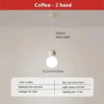 SVUQNordic Led Hanglamp Hanglamp Voor Plafond Slaapkamer Bed Woonkamer Dagelijks Minimalistisch Interieur Armatuur