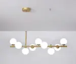 SYnUSandyha Led Kroonluchters Nordic Magic Bean Glas Bal G9 Opknoping Hanger Verlichting Voor Woonkamer Eettafel Schorsing