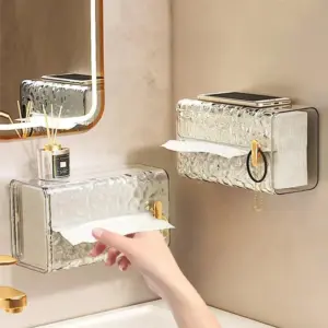 Textured Transparent Tissue Holder