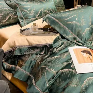 Verdant Leavescape – Duvet cover set made of Egyptian Cotton