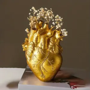 Heart Anatomy Vase Sculpture