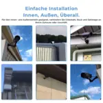 SafeWatchDummyCam SolarbetriebeneAttrappemitBewegungsmelderundLED LichtAnwendung