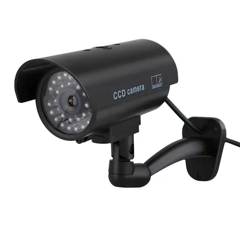 SafeWatchDummyCam SolarbetriebeneAttrappemitBewegungsmelderundLED Lichtschwarz