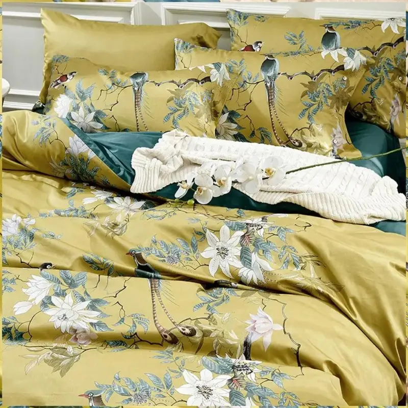 Saloni Silky Egyptian Cotton Duvet Cover Set Decorfaure