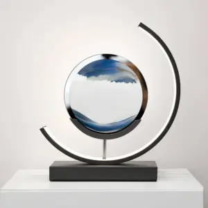 Homeko of Time Minimalist Table Lamp â Movable Sand Art