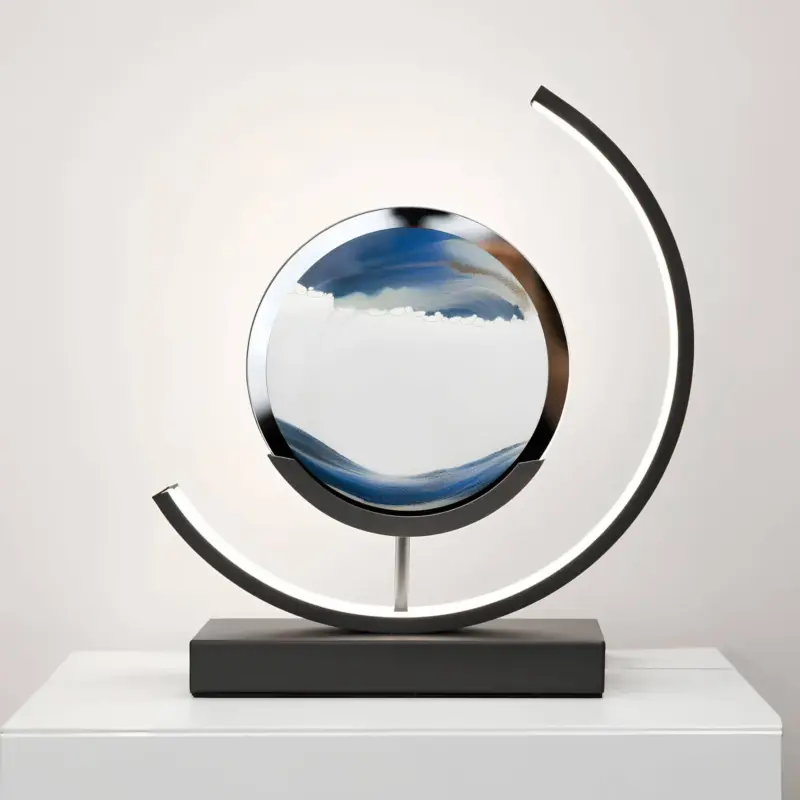 SandsofTimeMinimalistischeTischlampeBeweglichesSandkunstwerk SandsofTimeMinimalistischeTischlampeBeweglichesSandkunstwerk