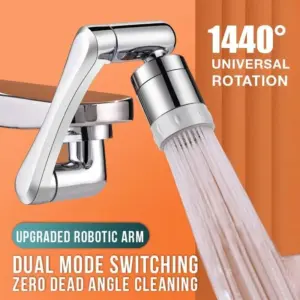 Universal 1080°/1440° Swivel Robotic Arm Swivel Extension Faucet Aerator Bathroom Accessories Sets