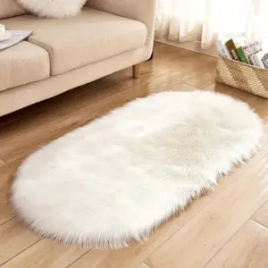 Soft Faux Sheepskin Fur Chair Cushion: Bedroom Elegance
