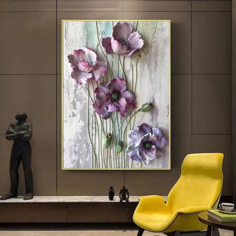 Scandinavian Flower Canvas Art Decorfaure