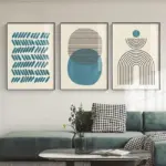 ScandinavianGeometryArtBlue