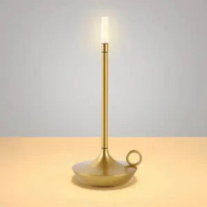Table lamp - Desk lamp - Rechargeable wireless touch lamp - USB-C - S - desk lamp - candlelight design