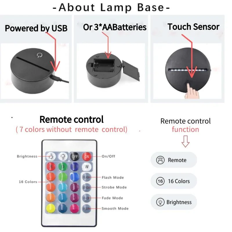 Schedel Nachtlampje Voor Kinderen 3d Illusion Lamp Led Tafellamp 16 Kleuren Veranderen Met Afstandsbediening Xmas Halloween C8656c41 2952 43b6 9d91 Ee32c52e8b8e