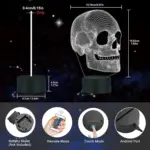 Schedel Nachtlampje Voor Kinderen 3D Illusion Lamp Led Tafellamp 16 Kleuren Veranderen Met Afstandsbediening Xmas Halloween d4ce7f50 9e11 48a0 9793 223c45134f14
